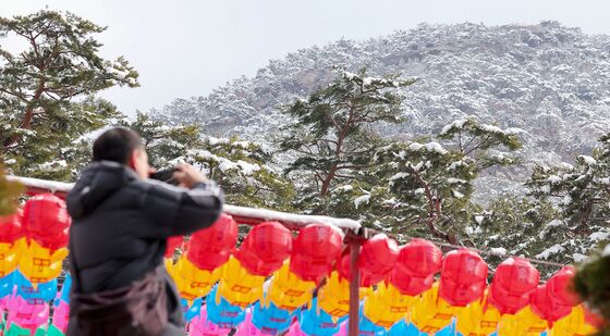 눈 덮인 북한산