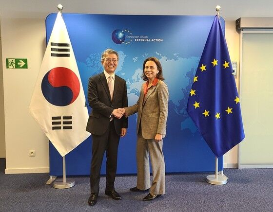 김홍균, EEAS 사무총장·벨기에 사무차관 면담…"방산 등 협력 강화"