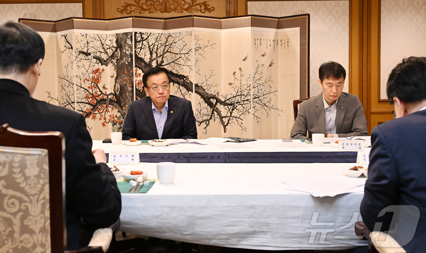 (서울=뉴스1) = 최상목 대통령 권한대행 부총리 겸 기획재정부 장관이 20일 서울 종로구 정부서울청사에서 열린 '거시경제·금융현안 간담회'를 주재하고 있다. (기획재정부 제공. …