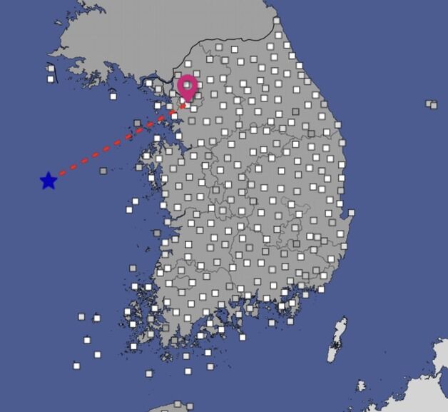 태안 서격렬비도 규모 2.5 지진…올해 해역 발생 중 2위 규모