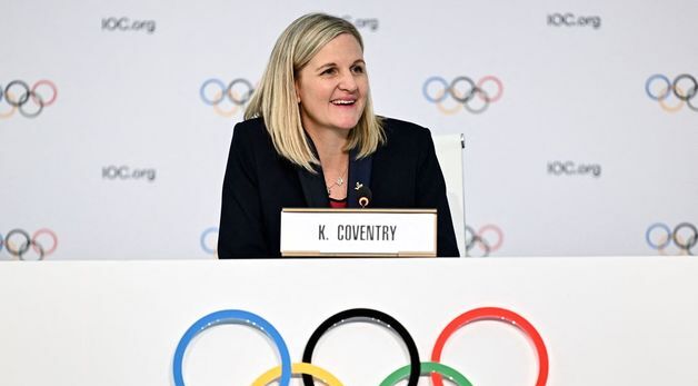 [포토] 기자회견하는 첫 여성 IOC 위원장 커스티 코번트리