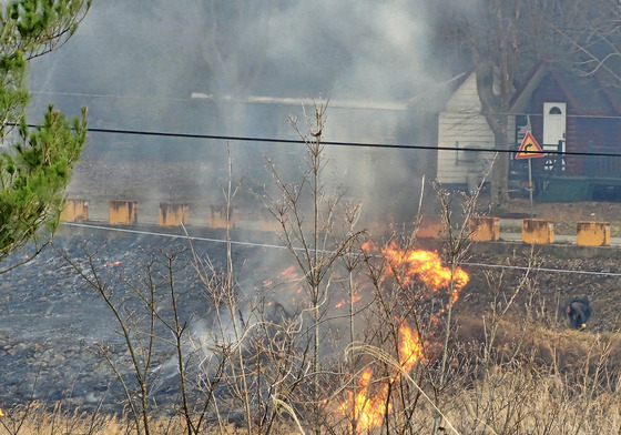 산청군, '산불 우려' 영농부산물 소각 등 불법행위 집중 단속