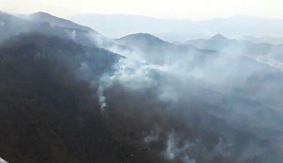 382ha 태운 울주 산불, 농막 용접서 불 시작…60대 용의자 입건
