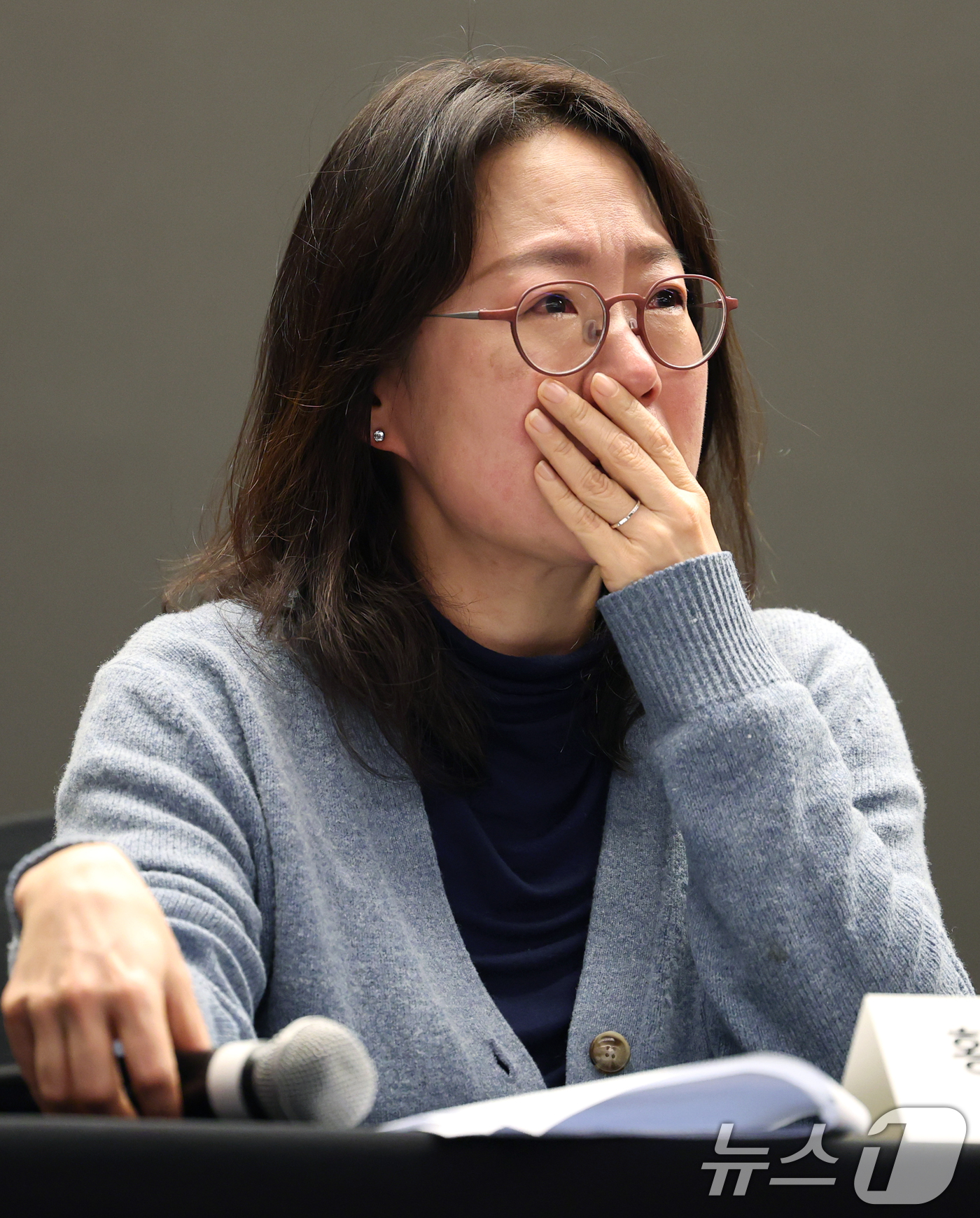 (서울=뉴스1) 권현진 기자 = 제작사 크레아 스튜디오의 황인영 공동대표가 25일 오후 서울 마포구 스탠포드 호텔에서 열린 MBN 새 오디션 프로그램 '언더피프틴' 제작 관련 긴급 …