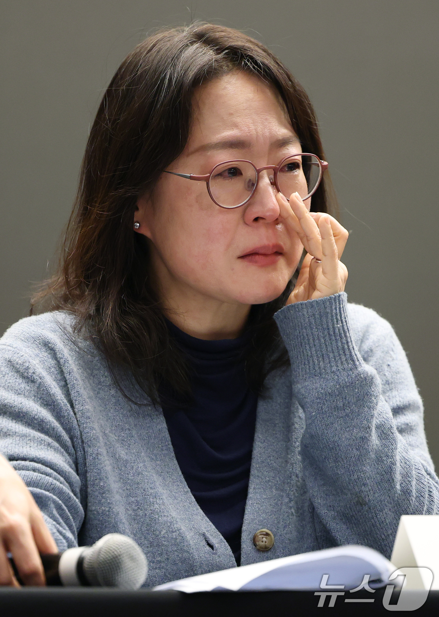 (서울=뉴스1) 권현진 기자 = 제작사 크레아 스튜디오의 황인영 공동대표가 25일 오후 서울 마포구 스탠포드 호텔에서 열린 MBN 새 오디션 프로그램 '언더피프틴' 제작 관련 긴급 …