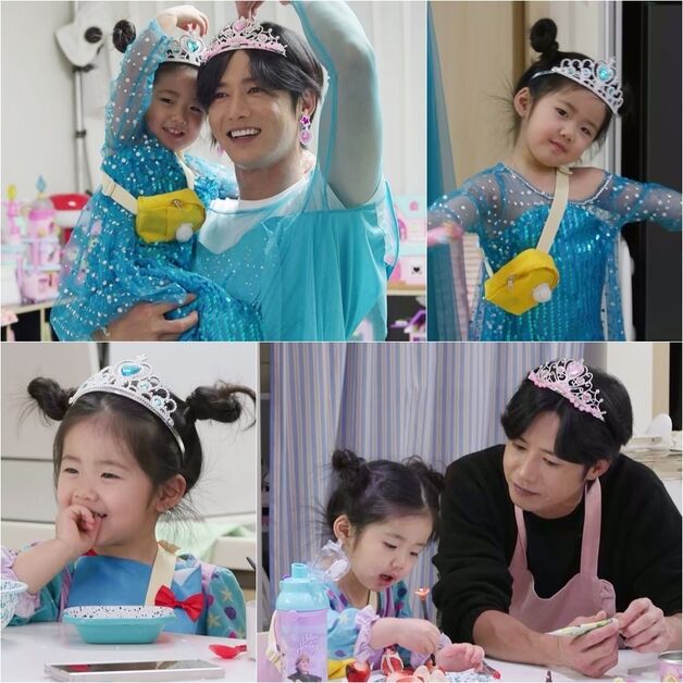 오종혁, 딸 위해 공주 세트 풀장착…아빠의 반전 미모 '깜짝'