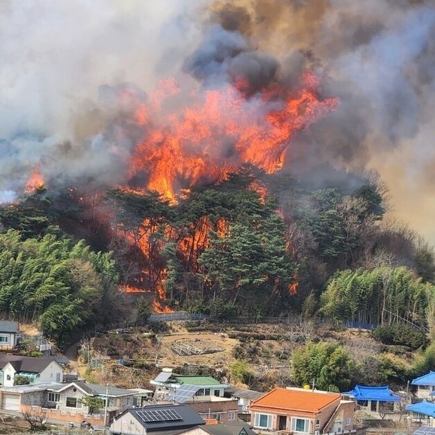 정읍 산불 3시간 만에 큰불 잡혀…주택 13동 소실·주민 20여명 대피