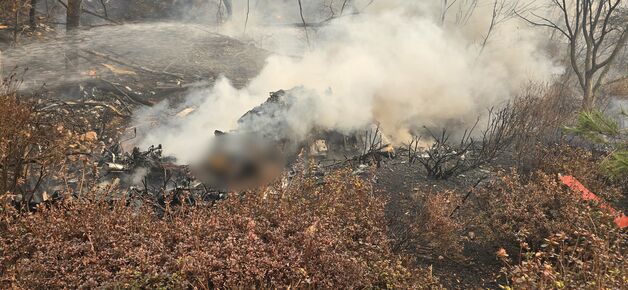 의성 산불 진화헬기 추락…조종사 사망