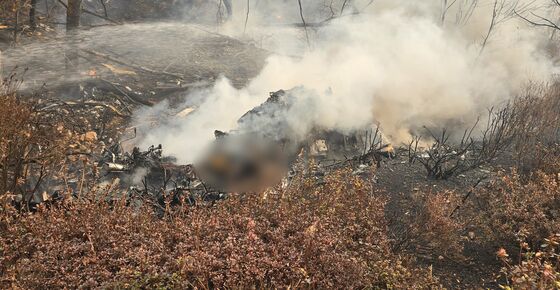 산불 진화 헬기 추락