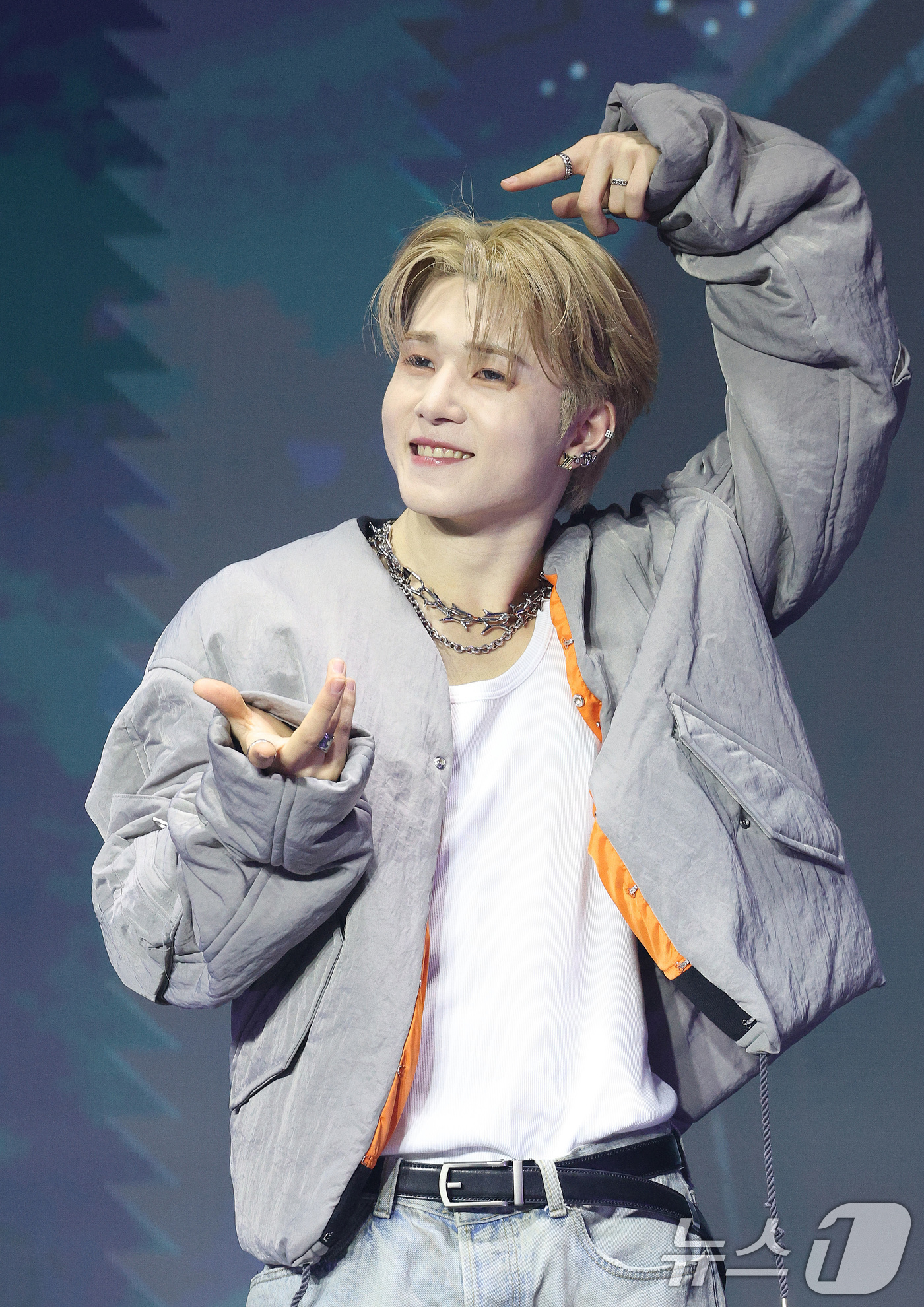 (서울=뉴스1) 신웅수 기자 = 8인조 보이 그룹 원 오어 에이트(ONE OR EIGHT) 멤버 료타(RYOTA)가 26일 오후 서울 강남구 일지아트홀에서 열린 2번째 디지털 싱글 …