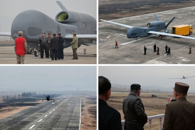 北 방현공군기지서 무인기 '샛별-4·샛별-9' 나란히 첫 포착