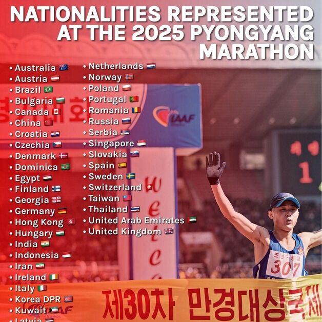 "내달 6일 평양 마라톤에 46개국 참가…한국·미국·말레이 제외"