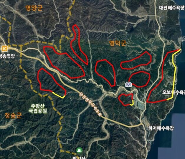 '의성 산불' 51㎞ 떨어진 영덕 해안까지 12시간 만에 날아가(종합)