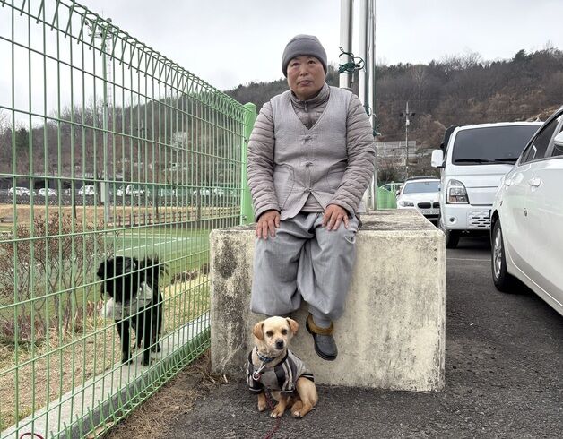 "차마 남겨둘 수 없어서" 지리산 자락서 반려견 4마리와 대피한 스님