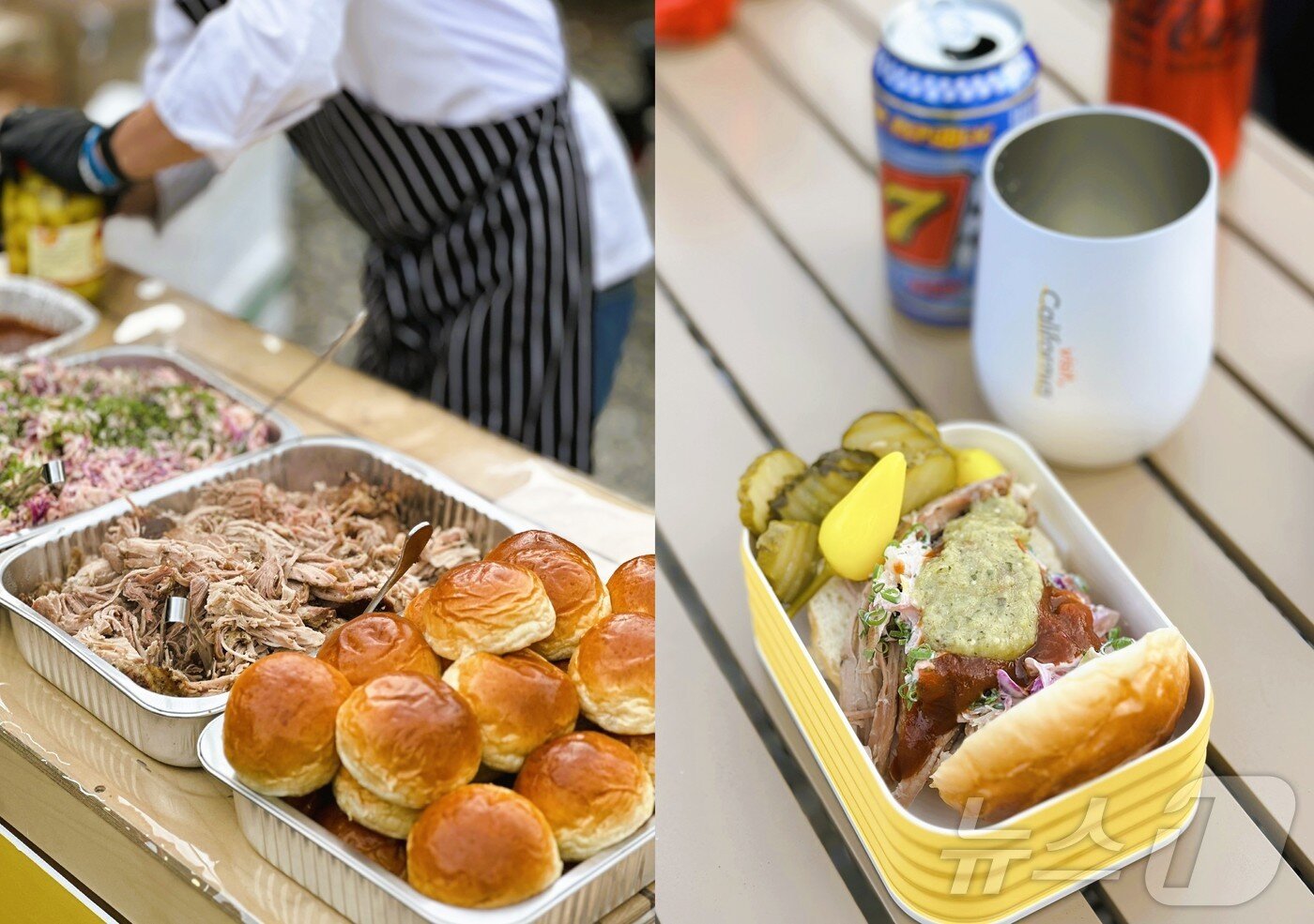 본문 이미지 -  풀드포크를 샌드위치처럼 즐길 수 있다ⓒ 뉴스1 윤슬빈 기자