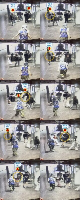 본문 이미지 - 어도어 측이 공개한 아일릿 멤버들이 뉴진스 하니에게 인사하는 장면 
