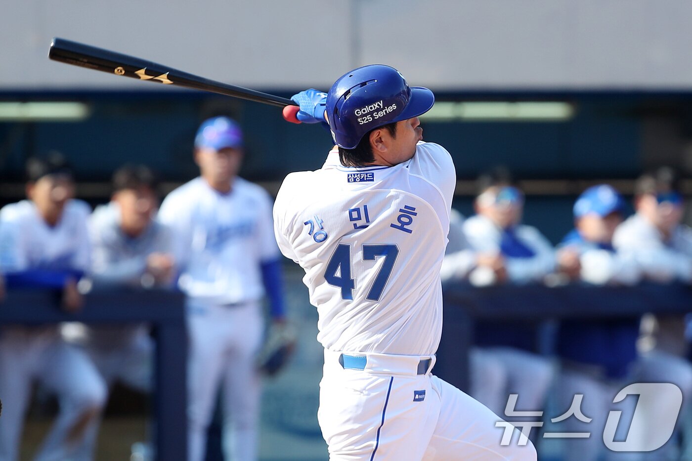 본문 이미지 - 삼성 라이온즈 포수 강민호. 2025.3.9/뉴스1 ⓒ News1 공정식 기자