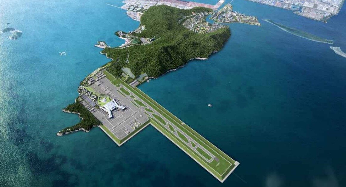 본문 이미지 - 가덕도신공항 조감도.(가덕도신공항건설공단 제공)