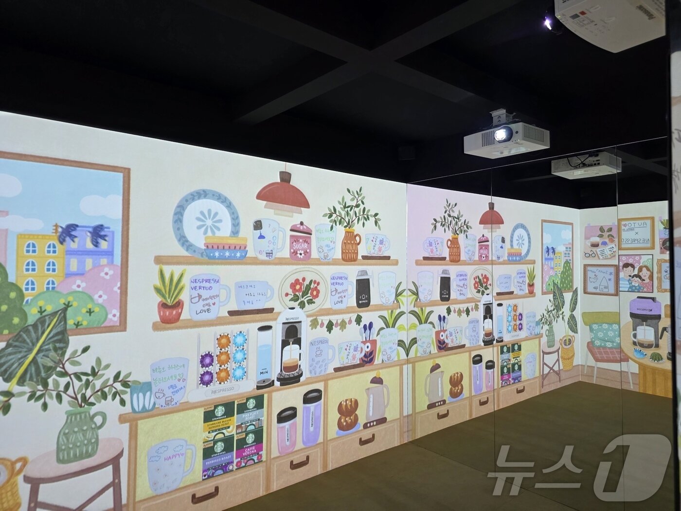 본문 이미지 - 지난 10일 방문한 네스프레소 버츄오 하우스 성수동 팝업 현장. ⓒ News1 이형진 기자