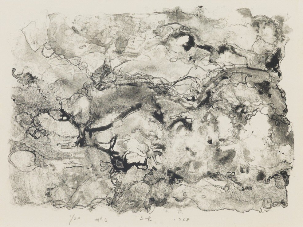 본문 이미지 - 석난희, 자연, 1968, 종이에 석판, 29.6x39.6cm ⓒ 양영회·Yangyounghoe. / 사진: 아인아 아카이브&#40;Ahina Archive&#41; &#40;성곡미술관 제공&#41;
