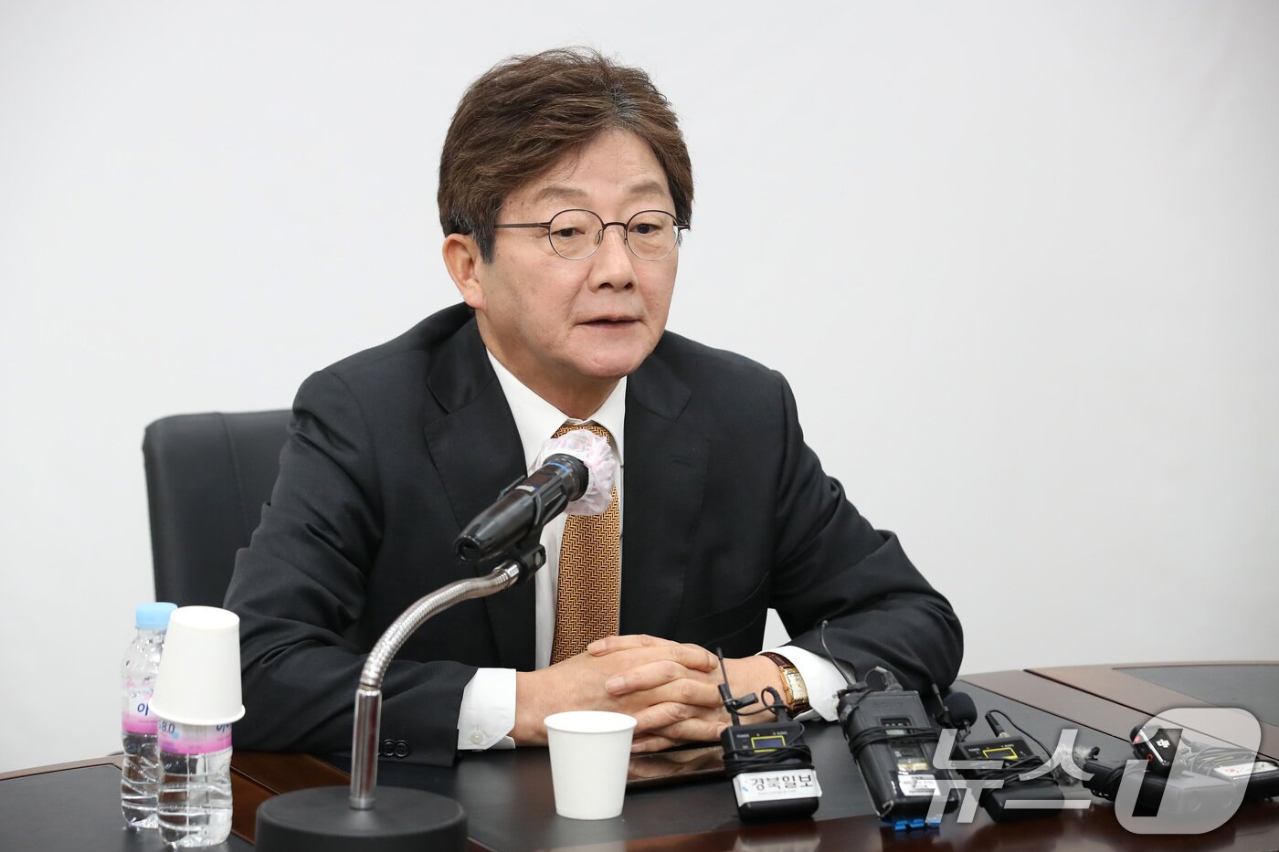 본문 이미지 - 유승민 전 국민의힘 의원이 지난 4월 11일 오전 대구 수성구 국민의힘 대구시당에서 열린 기자간담회에 참석해 발언하고 있다. 2025.4.11/뉴스1 ⓒ News1 공정식 기자