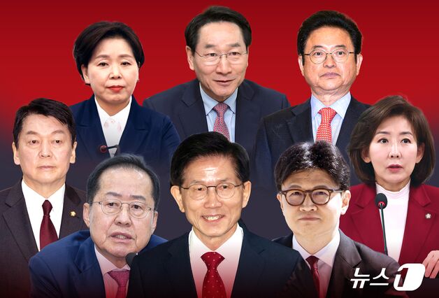 지지율 안철수·국힘 무당층 우세 나경원…김·한·홍, 결과 주목
