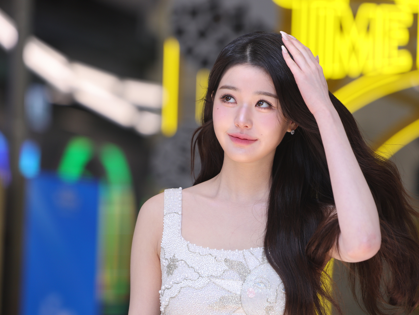 (서울=뉴스1) 황기선 기자 = 그룹 아이브 장원영이 16일 오전 서울 성동구 올리브영N 성수에서 열린 '이니스프리 비타민C 트위티 에디션 팝업' 포토콜에 참석하고 있다. 2025 …