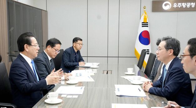 김영록 지사, 우주항공청장 면담