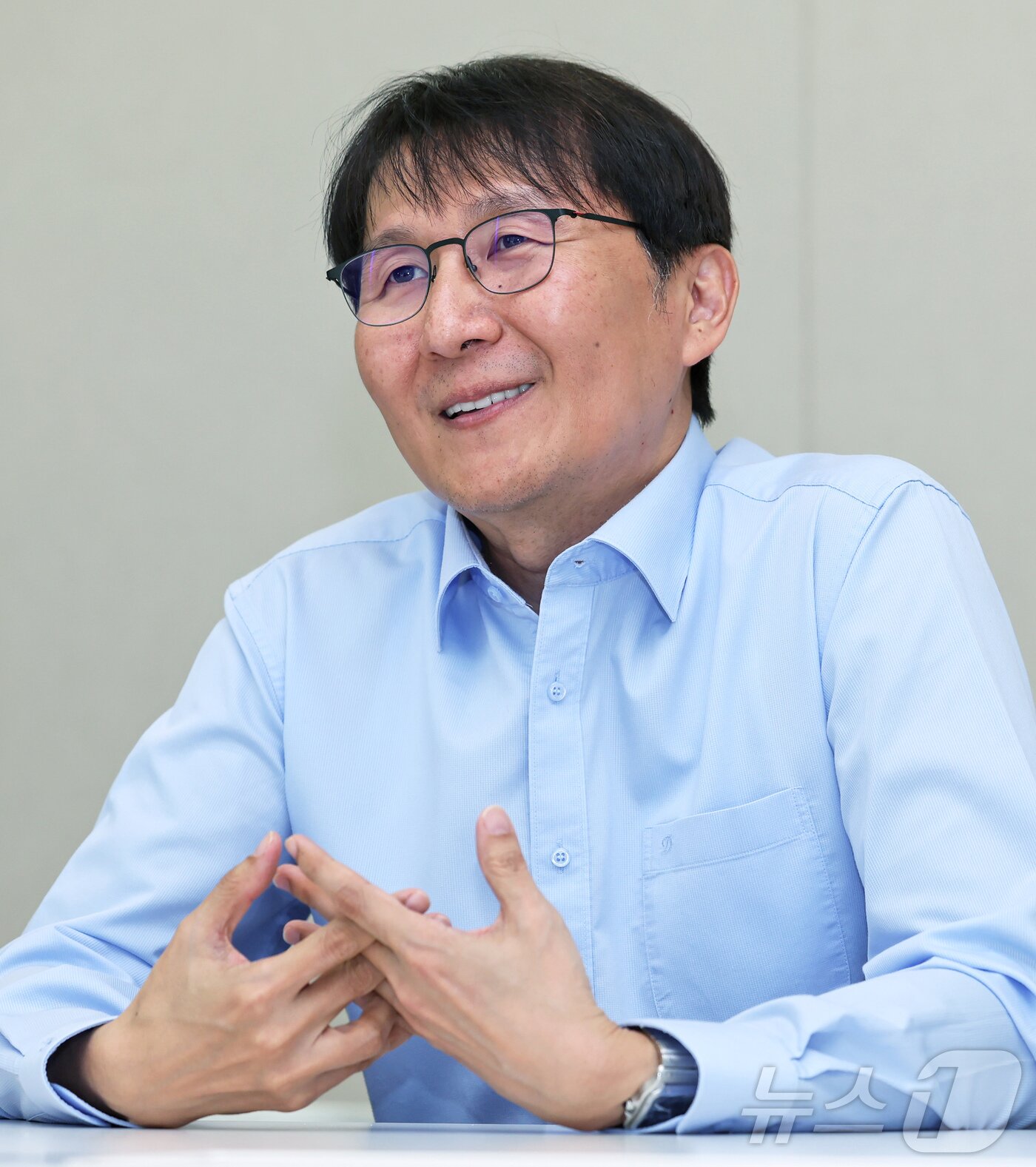 본문 이미지 - 백주석 자비스앤빌런즈 대표 인터뷰가 16일 서울 강남구 자비스앤빌런즈 사옥에서 뉴스1과 인터뷰하고 있다. ⓒ News1 장수영 기자