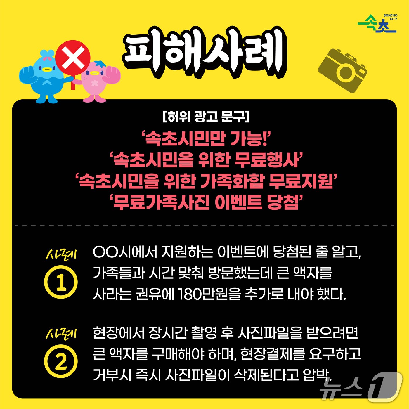 본문 이미지 - 강원 속초시, SNS가족사진 무료촬영 허위광고 주의 당부.(속초시 제공, 재판매 및 DB 금지) 2025.4.17/뉴스1