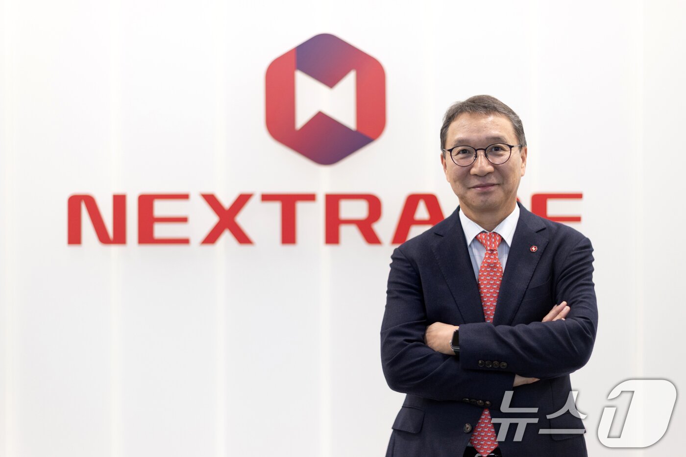 본문 이미지 - 김학수 넥스트레이드 대표가 17일 서울 여의도 넥스트레이드에서 뉴스1과 인터뷰하고 있다. ⓒ News1 이승배 기자