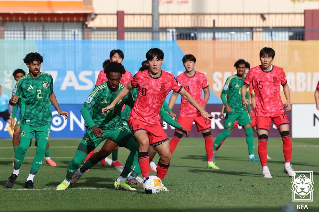 본문 이미지 - 한국 남자 U17 대표팀이 U17 아시안컵 4강전에서 사우디에 패했다.(대한축구협회 제공)