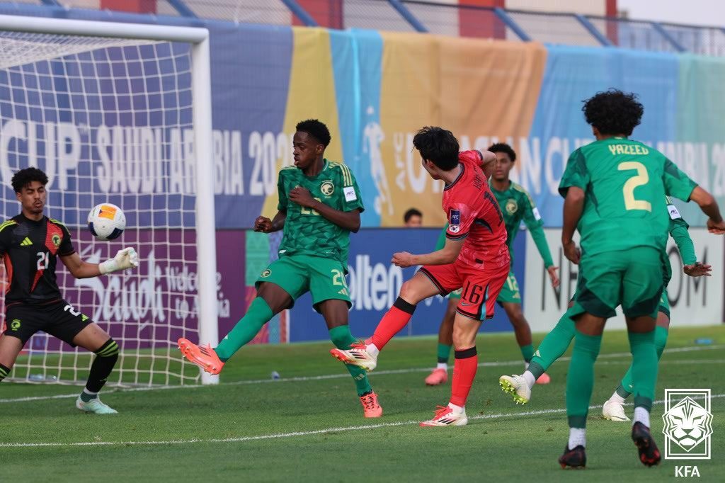본문 이미지 - 한국 남자 U17 대표팀이 U17 아시안컵 4강전에서 사우디에 패했다.(대한축구협회 제공)