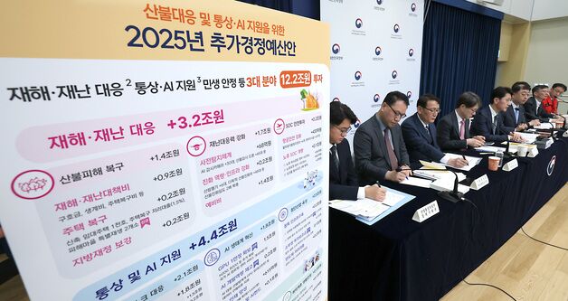 12.2조 필수추경…'산불·관세·소상공인' 급한 불부터 먼저 끈다
