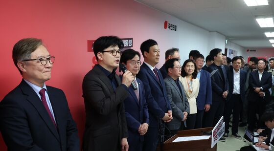 한동훈 후보, 조경태·최재형 공동 선대위원장과 함께