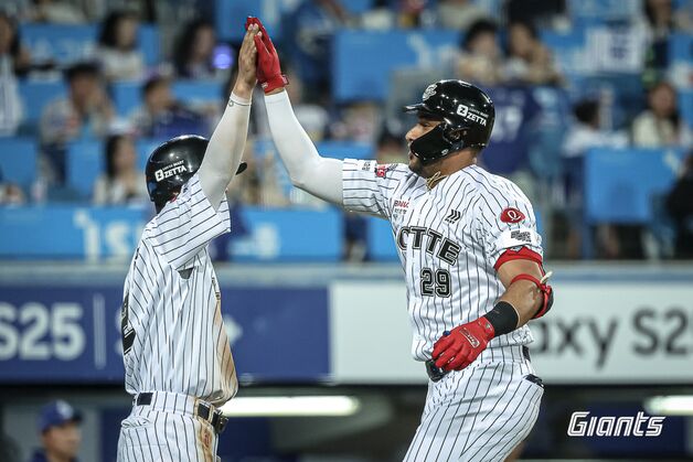 거침없는 롯데, 4연승+2위 도약…'3위' 한화도 5연승(종합)
