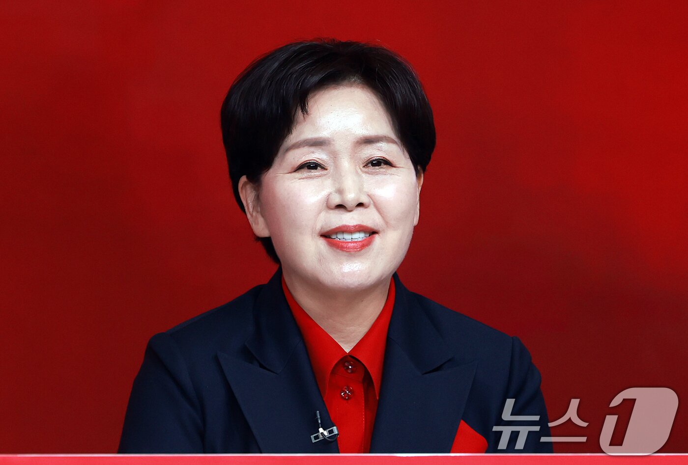 본문 이미지 - 양향자 국민의힘 대선 경선 후보가 19일 오후 서울 강서구 ASSA아트홀에서 열린 국민의힘 &#39;제21대 대통령후보자 1차 경선 조별 ‘토론회에서 인사말을 하고 있다. 2025.4.19/뉴스1 ⓒ News1 김진환 기자