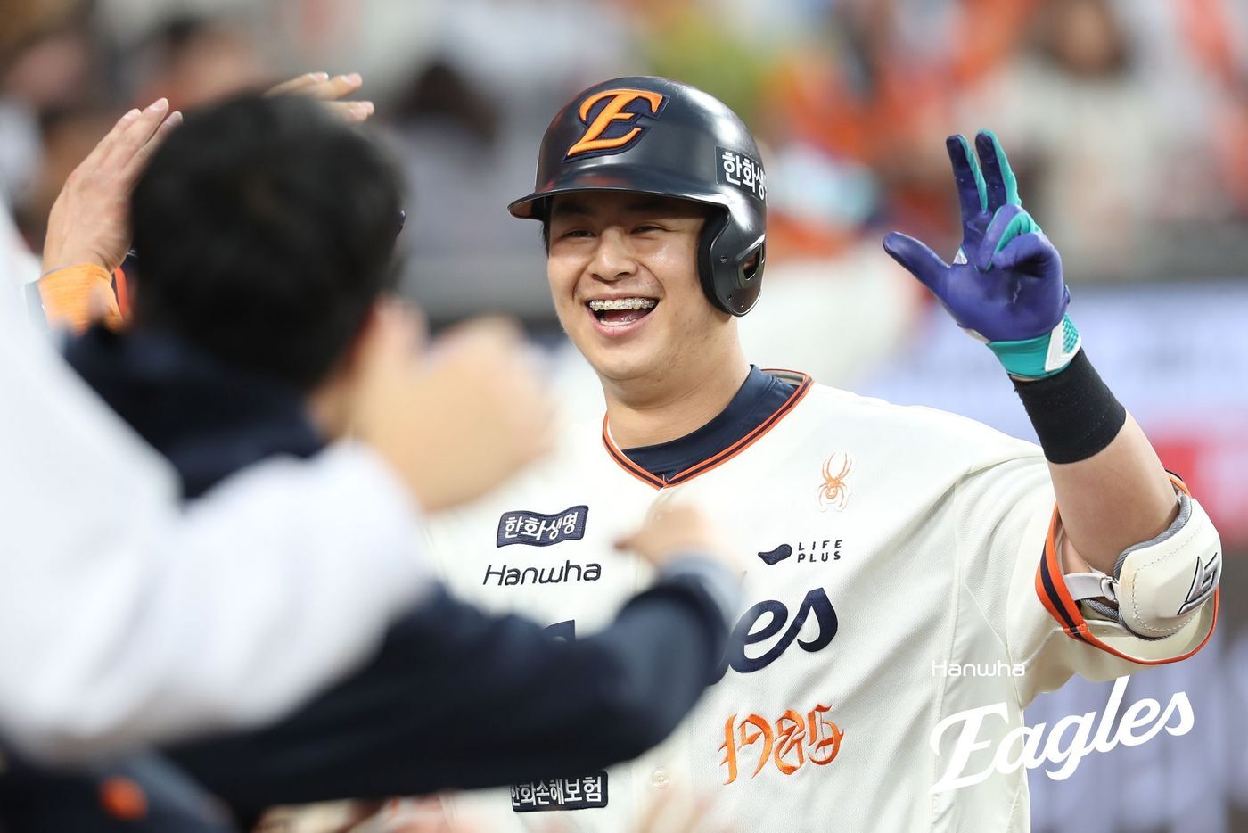 본문 이미지 - 한화 이글스 노시환은 19일 열린 KBO리그 대전 NC 다이노스전에서 시즌 7호 홈런을 터뜨렸다. (한화 이글스 제공)