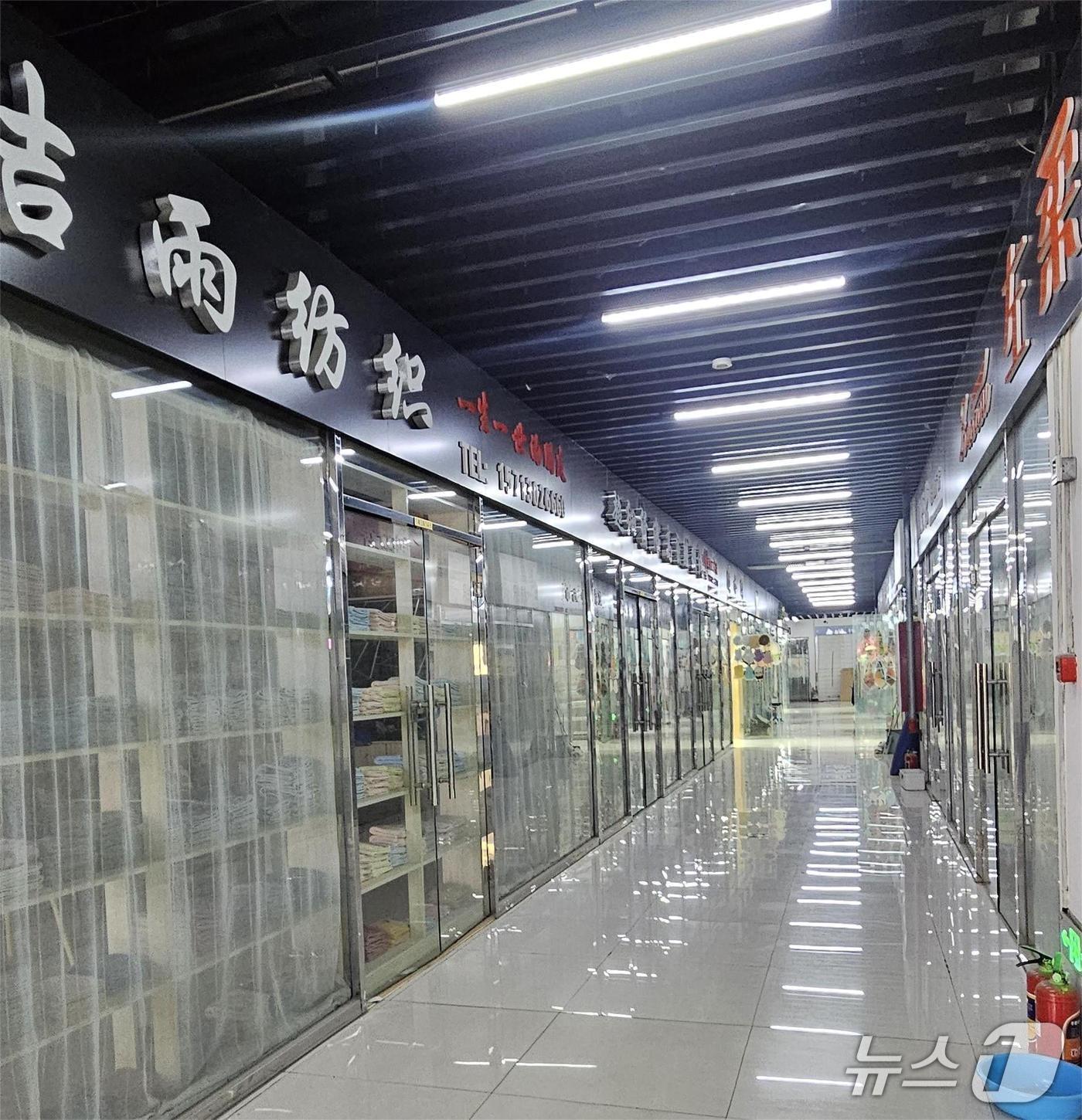 본문 이미지 - 한산한 모습의 바오딩시 가오양 상업무역성.  ⓒ News1 정은지 특파원