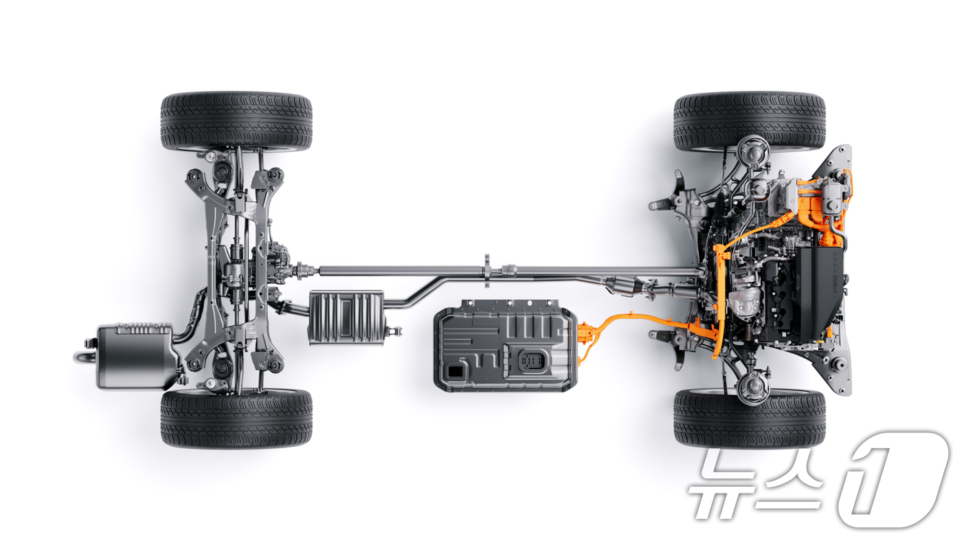 (서울=뉴스1) 김진환 기자 = 현대자동차그룹이 동력과 효율의 완벽한 조화, 하이브리드 그 이상의 전동화 경험이라는 콘셉트 아래 한층 진화된 차세대 하이브리드 시스템을 공개했다고 …