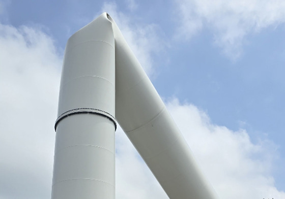 '7개월 방치' 지지대 꺾인 화순 풍력발전기 해체 막바지