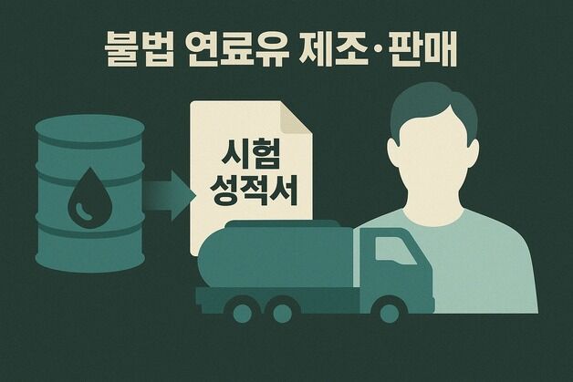 폐유 섞은 불량 연료유 116억원치 유통…환경부, 일당 검찰 송치