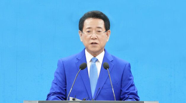 김영록 지사, 해상풍력집적화단지 지정 관련 기자브리핑