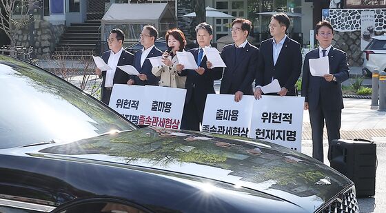 민주당, 한덕수 권한대행 대선 출마용 졸속관세협상 규탄 기자회견