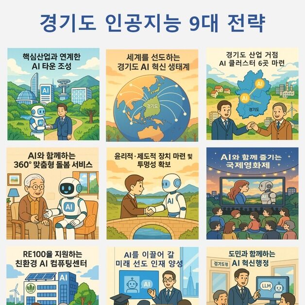 경기도, AI 비전 9대 전략 발표…미래산업 경쟁력 확보