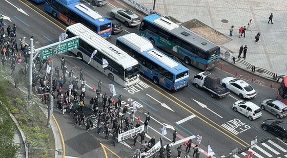 노동자 참여 산업안전보건법 개정 촉구 행진