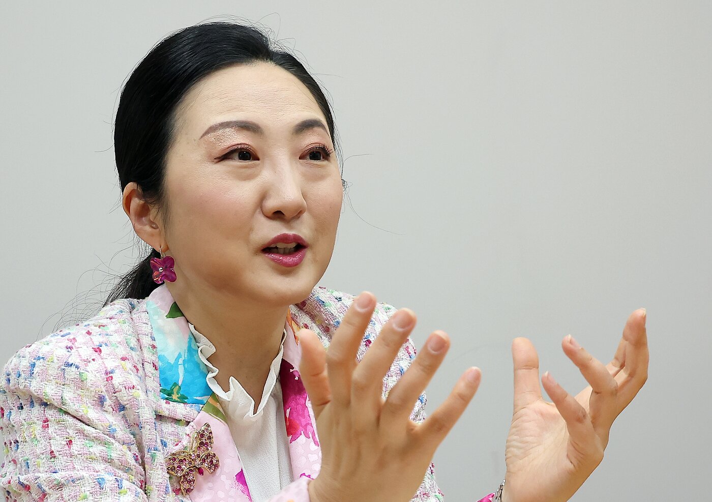 본문 이미지 - 임은정 공주대 국제학부 교수는 "한미가 동맹이라는 점만 내세워 트럼프 대통령을 설득하려 해선 안 된다"라며 거래주의적 관점에서 한국의 '선제적 제안'도 중요하다고 말했다. 2025.4.24/뉴스1 ⓒ News1 김진환 기자