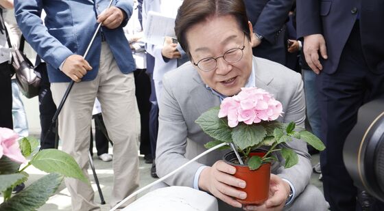 에너지자립형 온실 살펴보는 이재명 후보