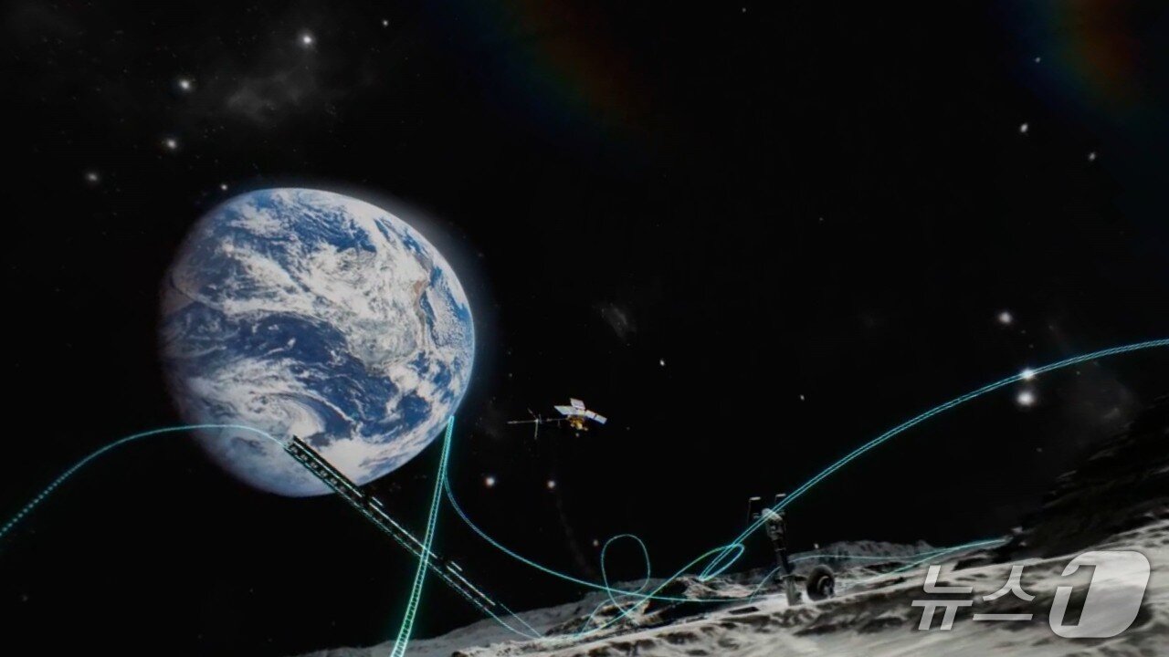 본문 이미지 - 메타퀘스트3 우주 롤러코스터 콘텐츠 체험 모습 ⓒ News1 김민석 기자