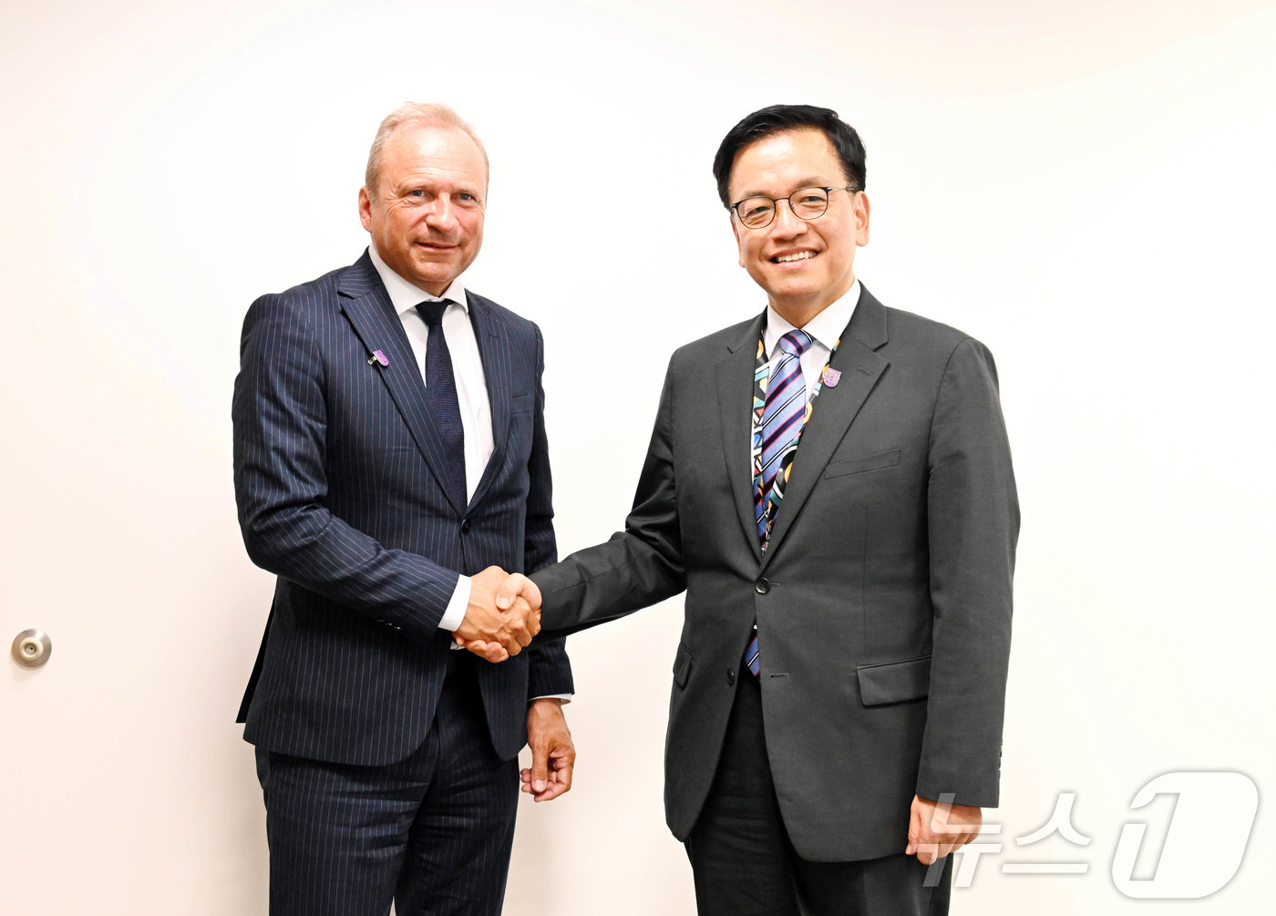 (서울=뉴스1) = 한-미 통상협의와 주요 20개국(G20) 재무장관회의 및 국제통화금융위원회 참석차 미국을 방문중인 최상목 경제부총리가 25일(현지시간) 국제통화기금(IMF)에서 …